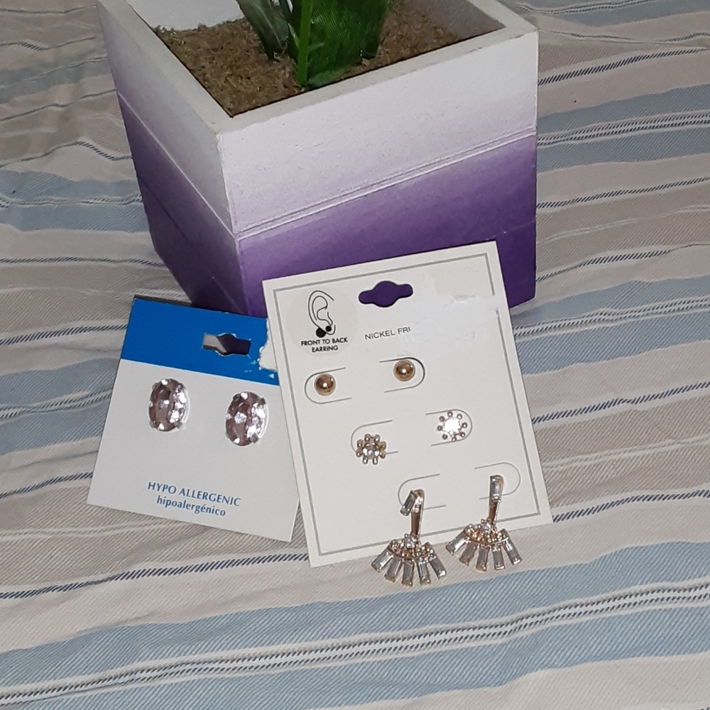 Fashion earrings 4 sets